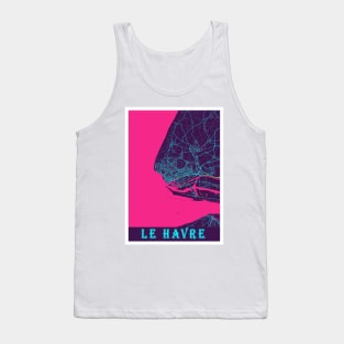 Le Havre Neon City Map Tank Top